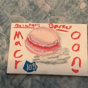 Hand-Painted Macaron Canvas Art